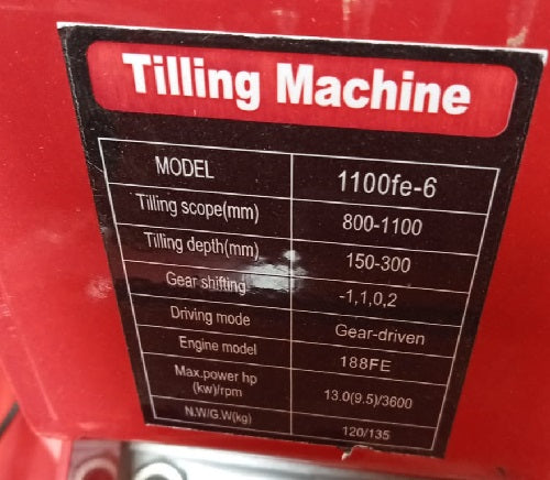 WM1100 Pertol 13Hp 8 Gear