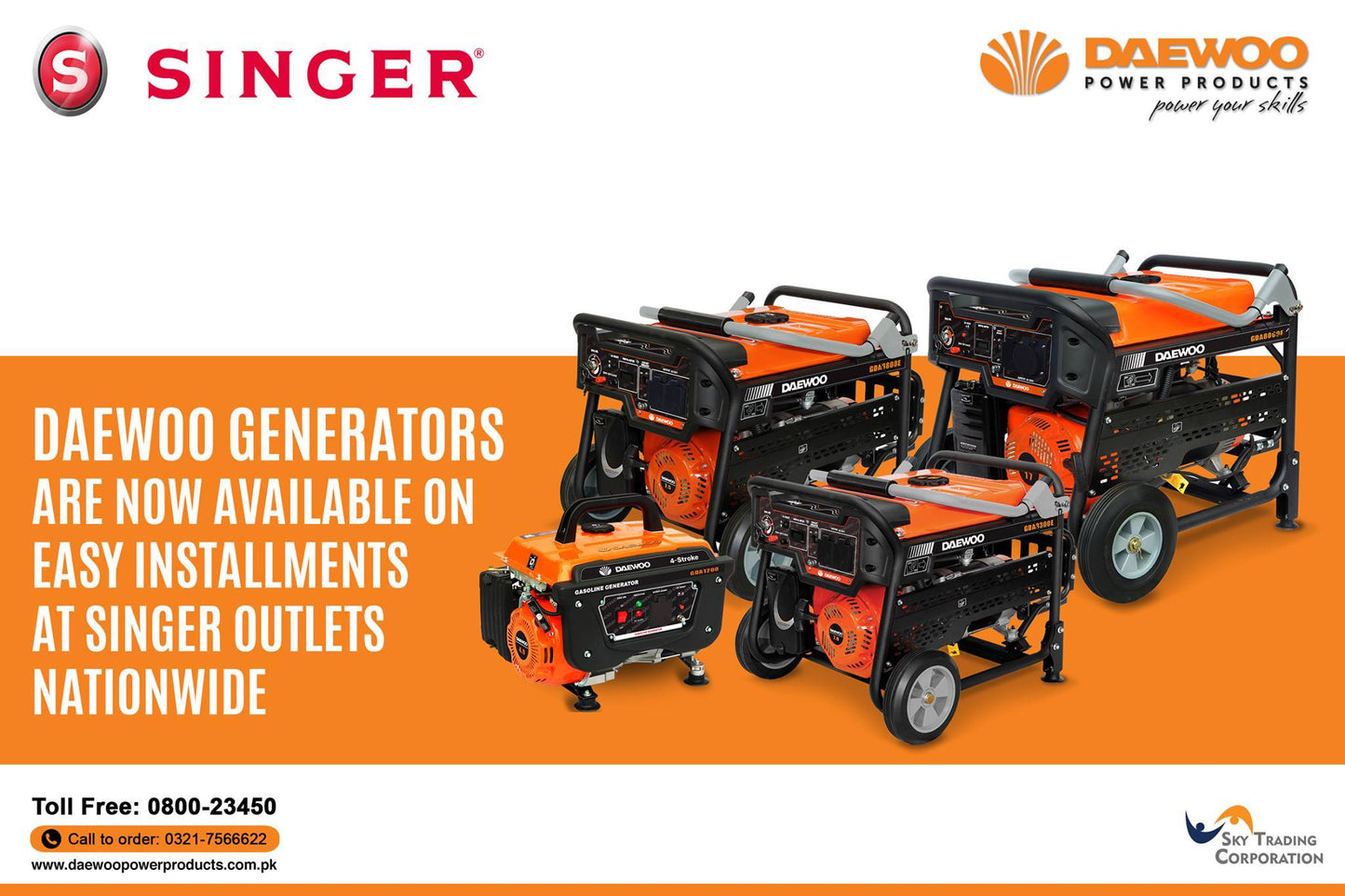 Daewoo Generator 7.5 KVA