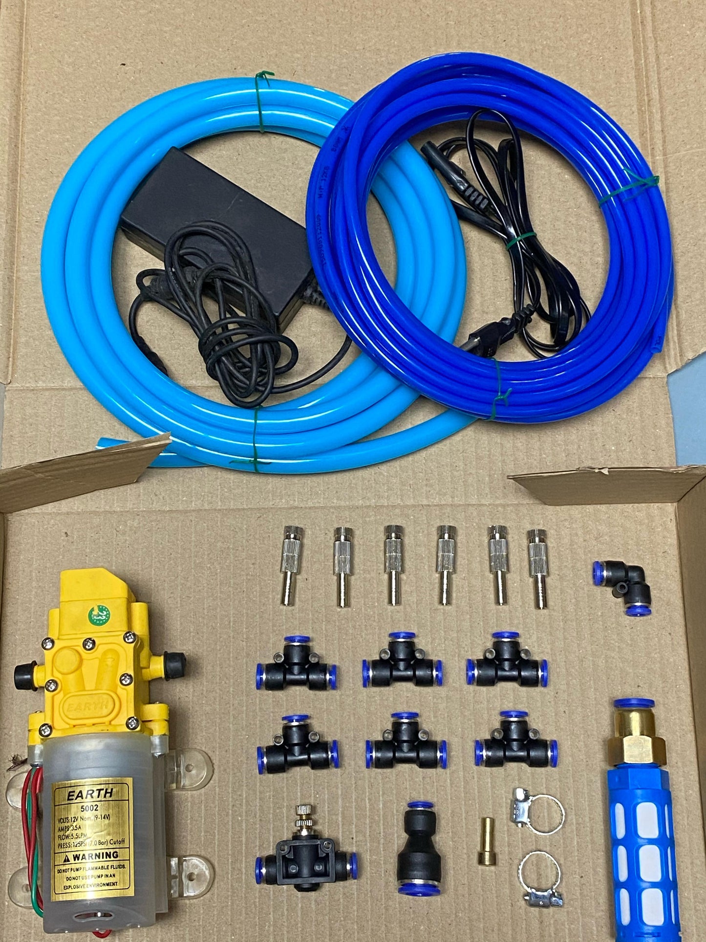 8 Nozzles Water Misting System kit