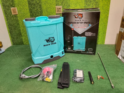 Battery Sprayer 20 LTR Double Pump Brand Name Black Tiger