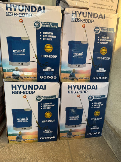 Hyundai Double Pump Battery Agriculture Sprayer Knapsack