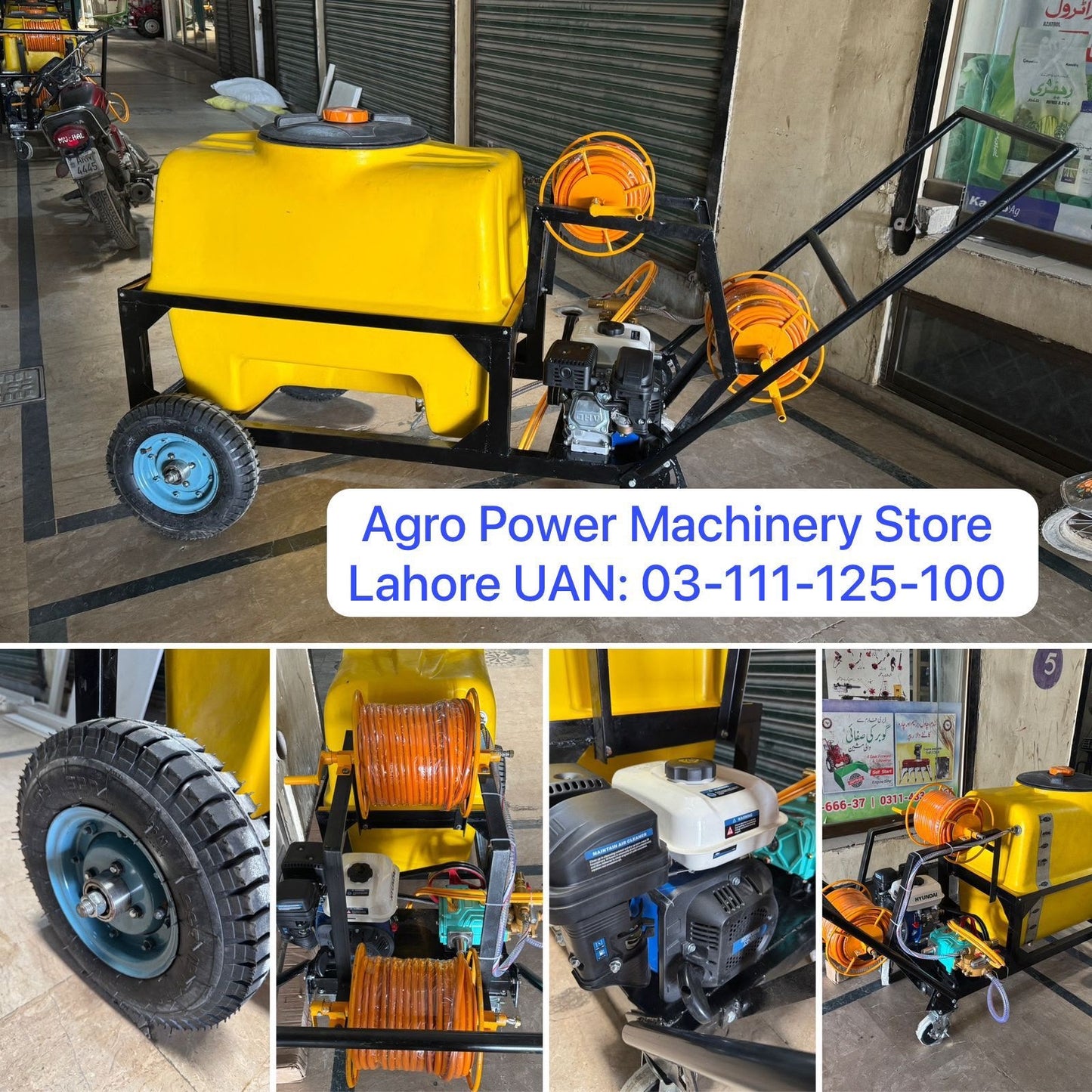 Trolley Power Sprayer 300 LTR With Engine and Pump
